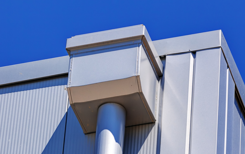 Scupper box Commercial roofing